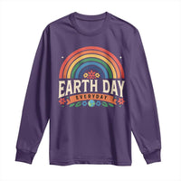 Earth Day Long Sleeve Shirt Everyday Retro Rainbow