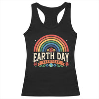 Earth Day Racerback Tank Top Everyday Retro Rainbow