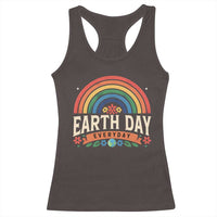Earth Day Racerback Tank Top Everyday Retro Rainbow