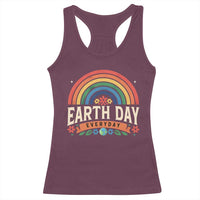 Earth Day Racerback Tank Top Everyday Retro Rainbow