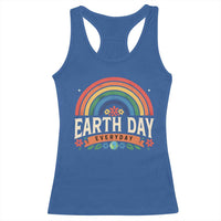 Earth Day Racerback Tank Top Everyday Retro Rainbow