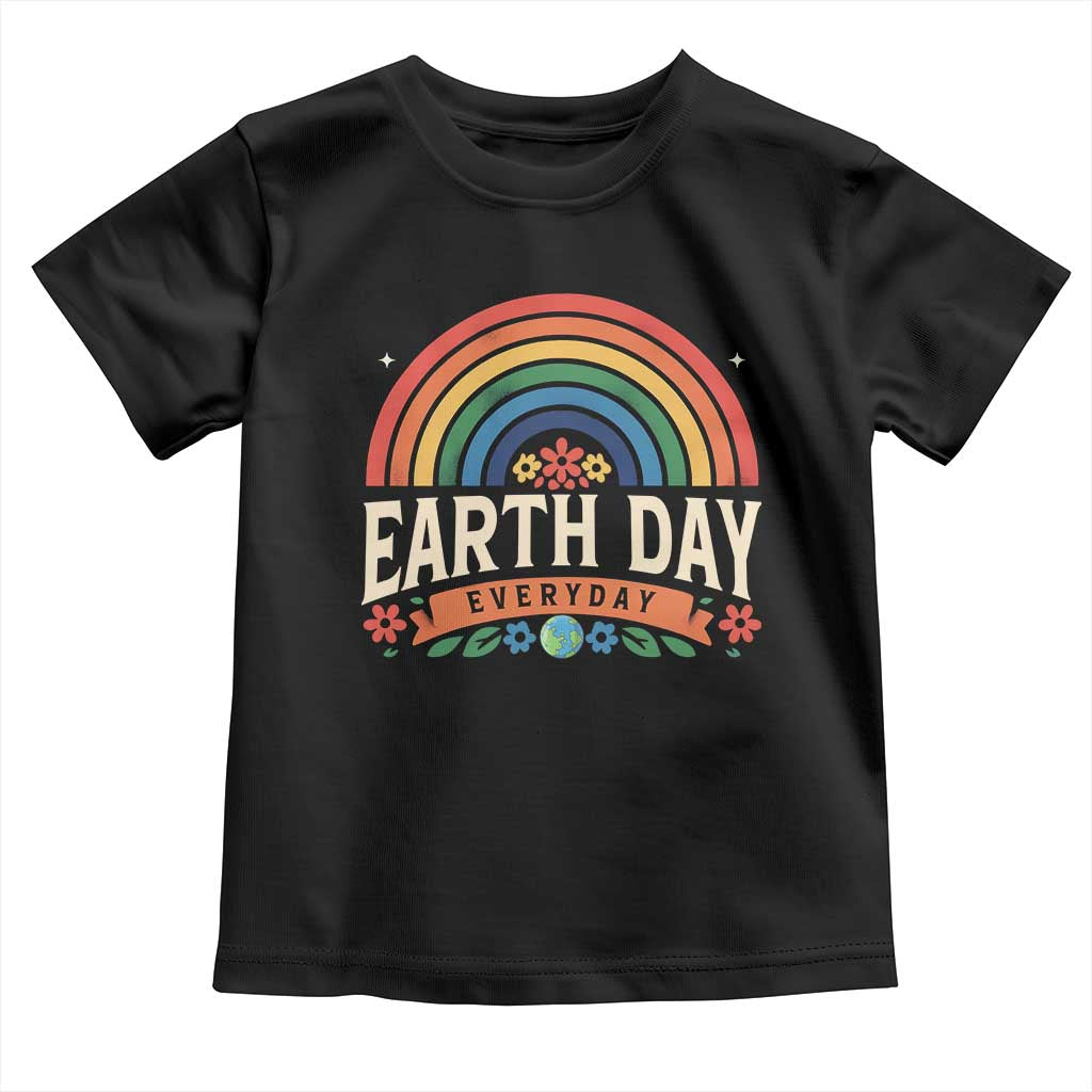 Earth Day Toddler T Shirt Everyday Retro Rainbow