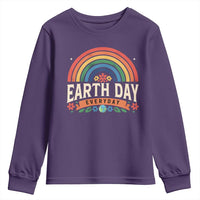 Earth Day Youth Sweatshirt Everyday Retro Rainbow