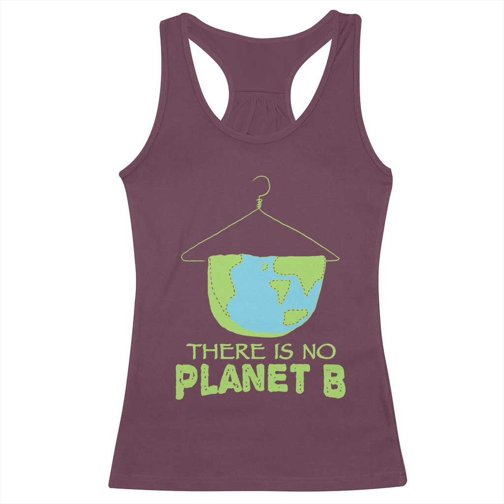 Earth Day Racerback Tank Top There Is No Planet B Save the Planet