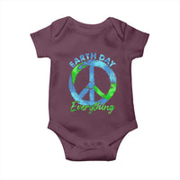 Piece Everyday Earth Day Baby Onesie Peace Sign Positive Vibes