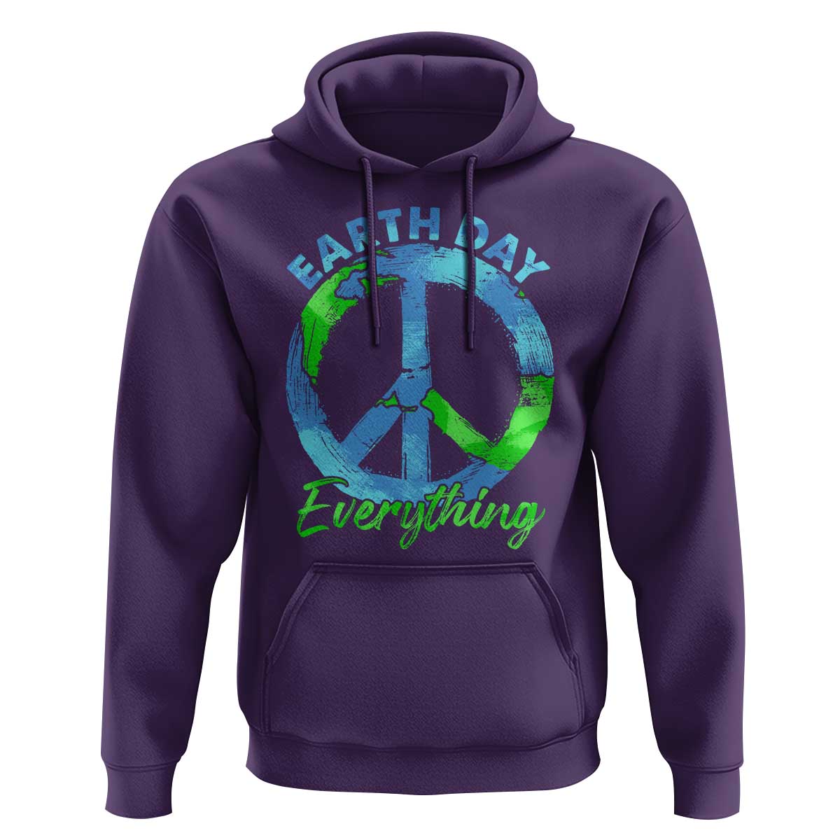 Piece Everyday Earth Day Hoodie Peace Sign Positive Vibes