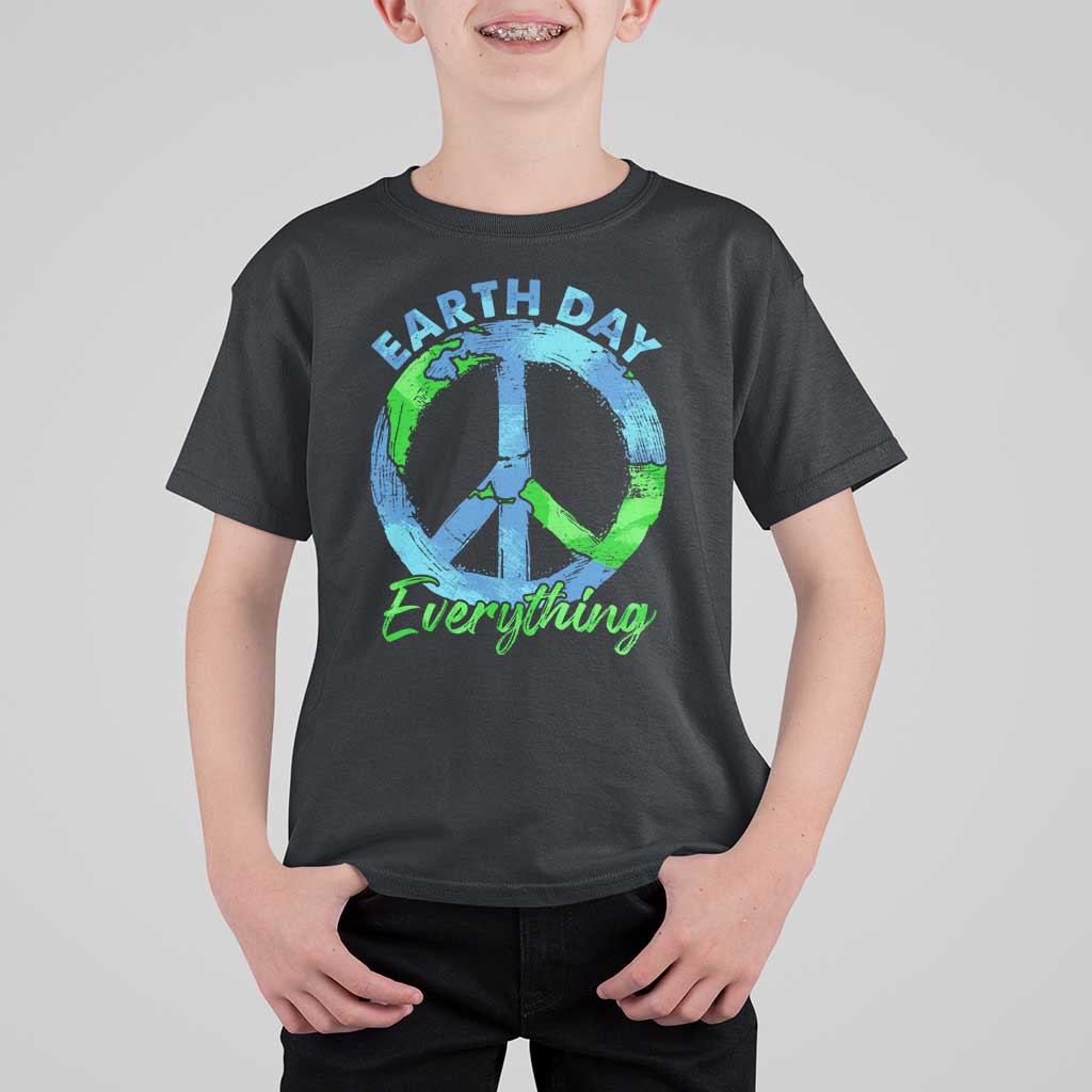 Piece Everyday Earth Day T Shirt For Kid Peace Sign Positive Vibes