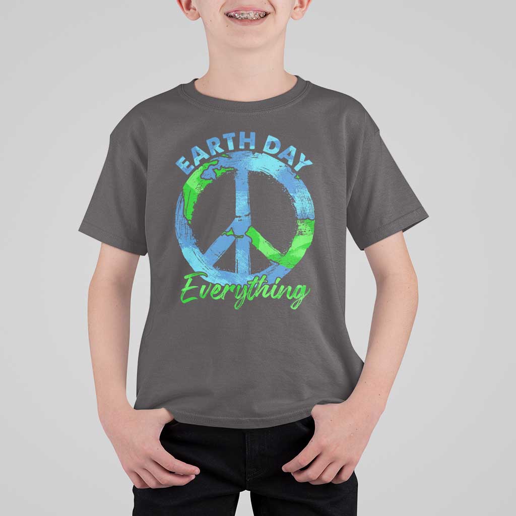 Piece Everyday Earth Day T Shirt For Kid Peace Sign Positive Vibes