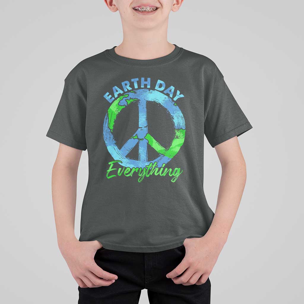 Piece Everyday Earth Day T Shirt For Kid Peace Sign Positive Vibes