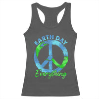Piece Everyday Earth Day Racerback Tank Top Peace Sign Positive Vibes