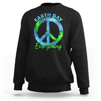 Piece Everyday Earth Day Sweatshirt Peace Sign Positive Vibes