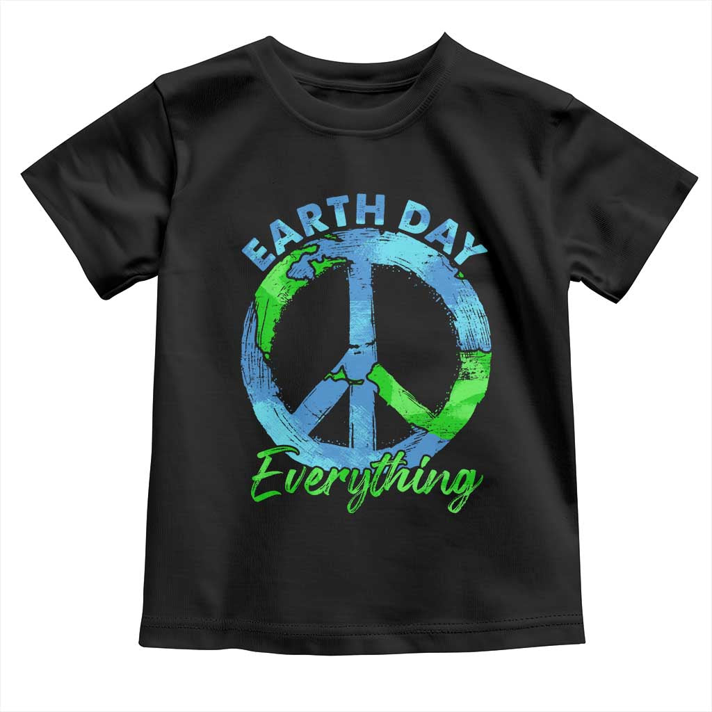 Piece Everyday Earth Day Toddler T Shirt Peace Sign Positive Vibes