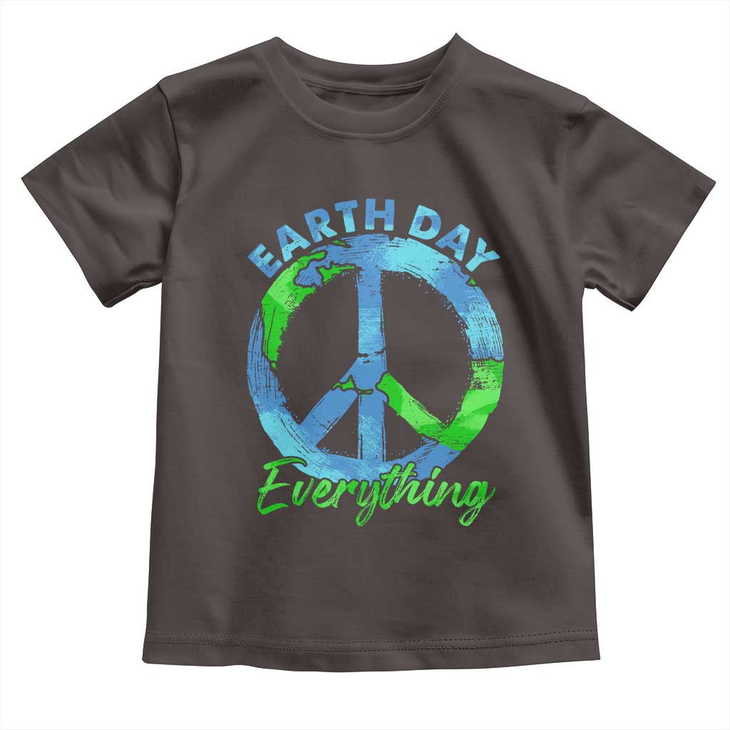 Piece Everyday Earth Day Toddler T Shirt Peace Sign Positive Vibes