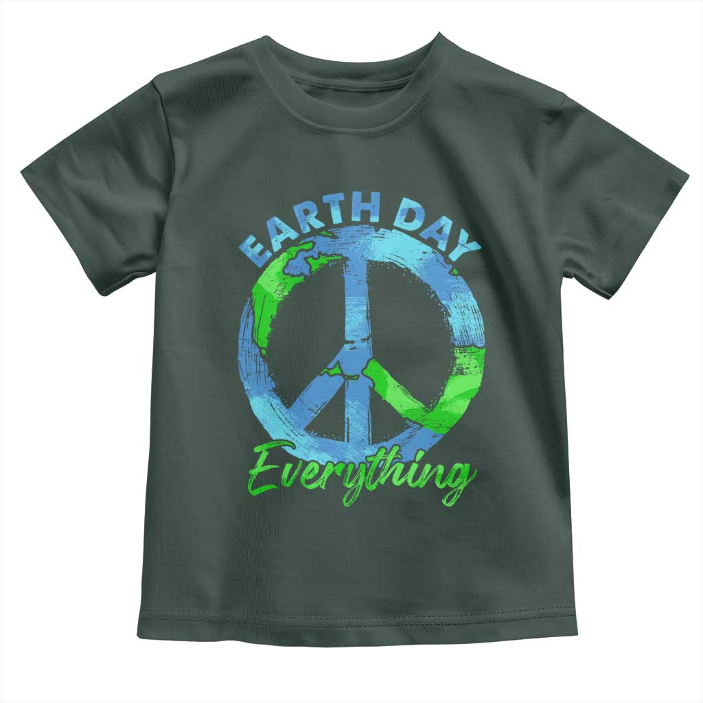 Piece Everyday Earth Day Toddler T Shirt Peace Sign Positive Vibes