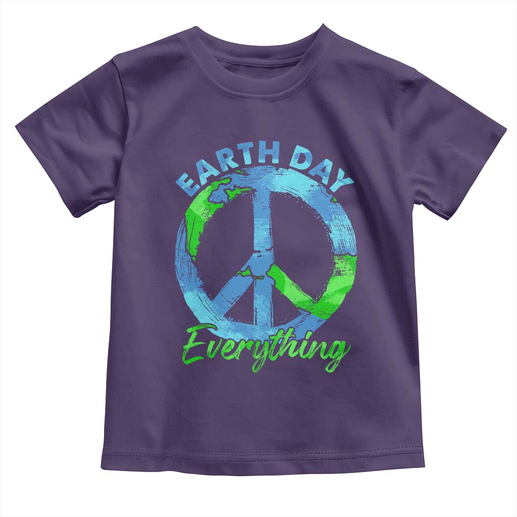 Piece Everyday Earth Day Toddler T Shirt Peace Sign Positive Vibes