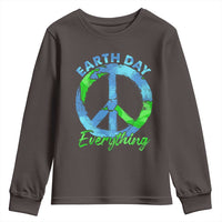 Piece Everyday Earth Day Youth Sweatshirt Peace Sign Positive Vibes
