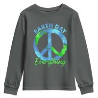 Piece Everyday Earth Day Youth Sweatshirt Peace Sign Positive Vibes