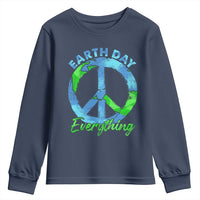 Piece Everyday Earth Day Youth Sweatshirt Peace Sign Positive Vibes