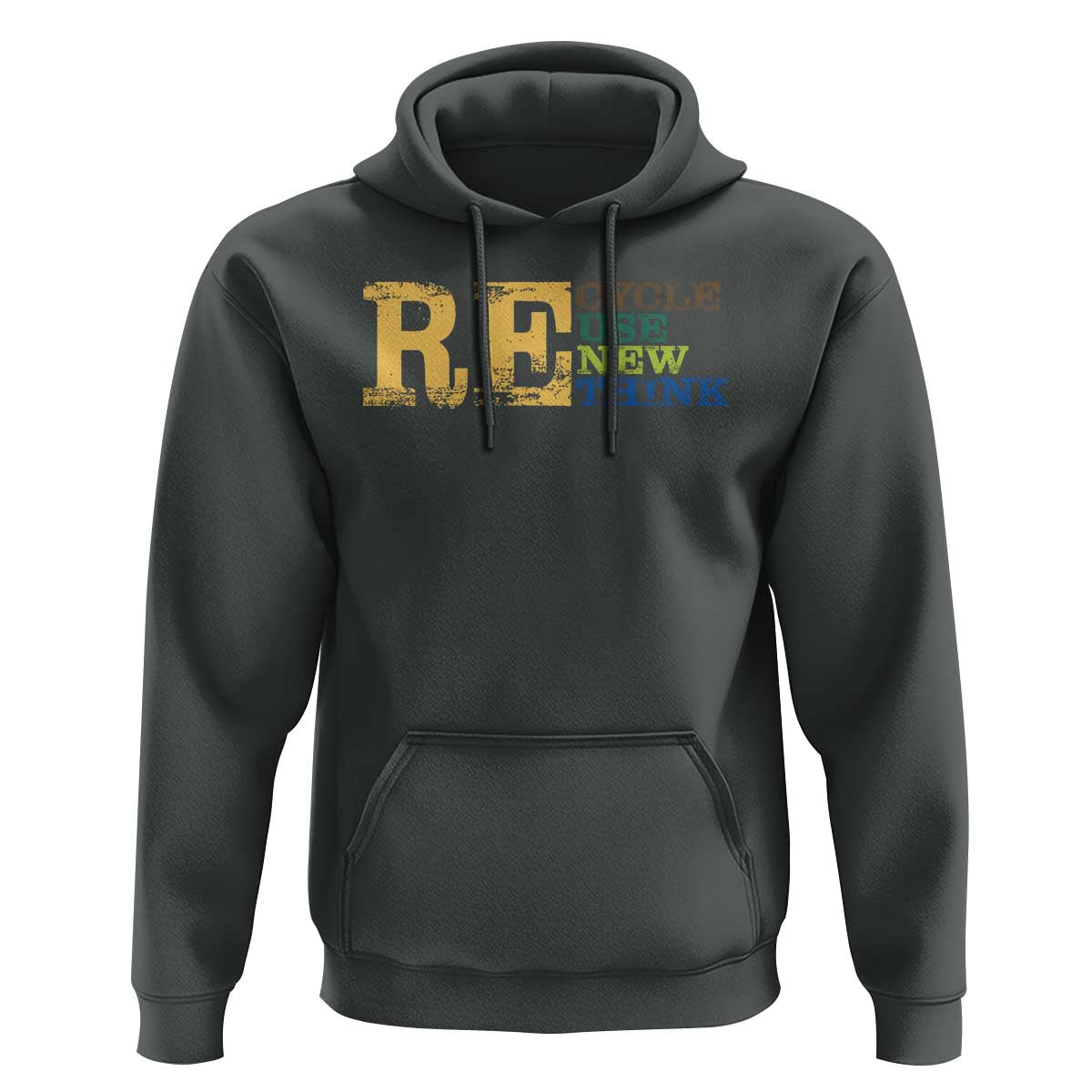 Retro Earth Day Hoodie Recycle Reuse Renew Rethink Protect Earth