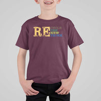 Retro Earth Day T Shirt For Kid Recycle Reuse Renew Rethink Protect Earth
