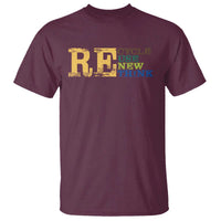 Retro Earth Day T Shirt Recycle Reuse Renew Rethink Protect Earth