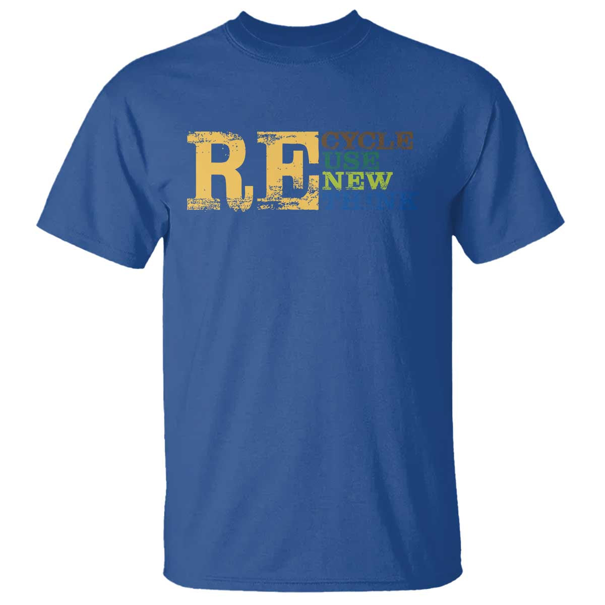 Retro Earth Day T Shirt Recycle Reuse Renew Rethink Protect Earth