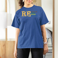 Retro Earth Day T Shirt For Women Recycle Reuse Renew Rethink Protect Earth