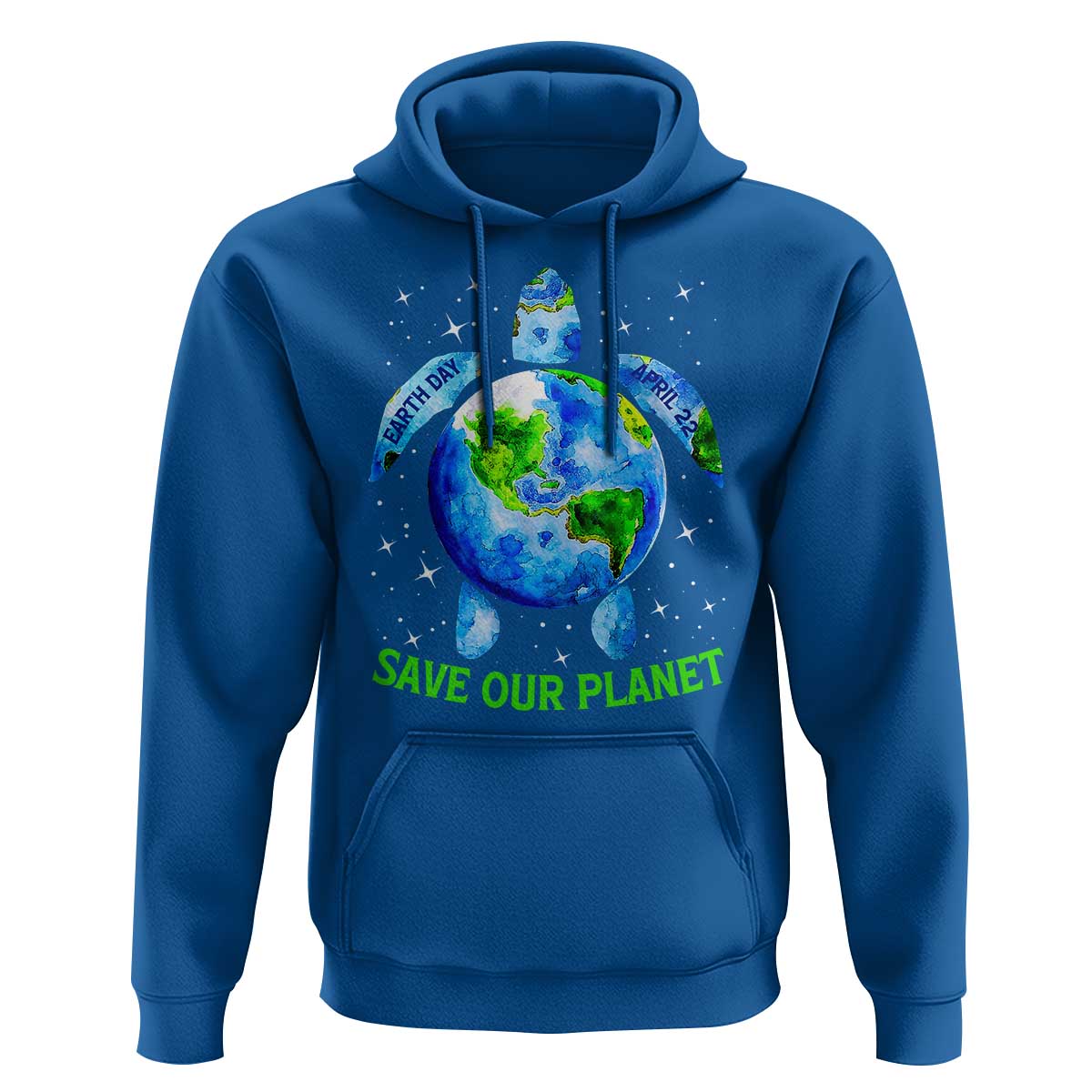 Earth Day 2025 Hoodie Save The Planet Sea Turtle Recycle Ocean Environment