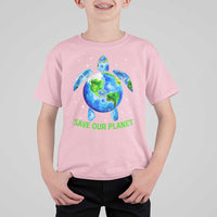 Earth Day 2025 T Shirt For Kid Save The Planet Sea Turtle Recycle Ocean Environment TS10