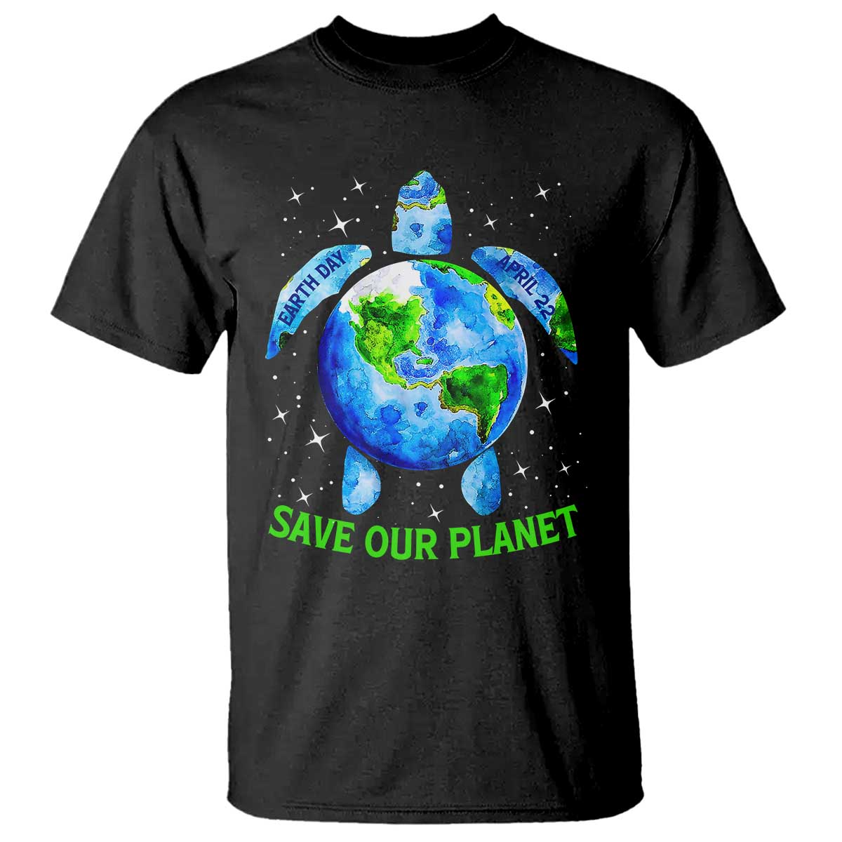 Earth Day 2025 T Shirt Save The Planet Sea Turtle Recycle Ocean Environment