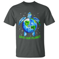 Earth Day 2025 T Shirt Save The Planet Sea Turtle Recycle Ocean Environment