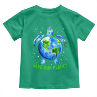 Earth Day 2025 Toddler T Shirt Save The Planet Sea Turtle Recycle Ocean Environment TS10