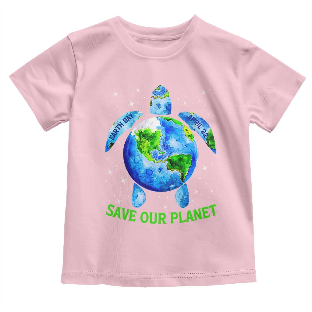 Earth Day 2025 Toddler T Shirt Save The Planet Sea Turtle Recycle Ocean Environment TS10