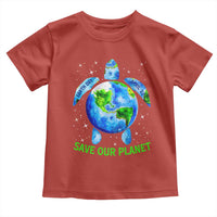 Earth Day 2025 Toddler T Shirt Save The Planet Sea Turtle Recycle Ocean Environment TS10