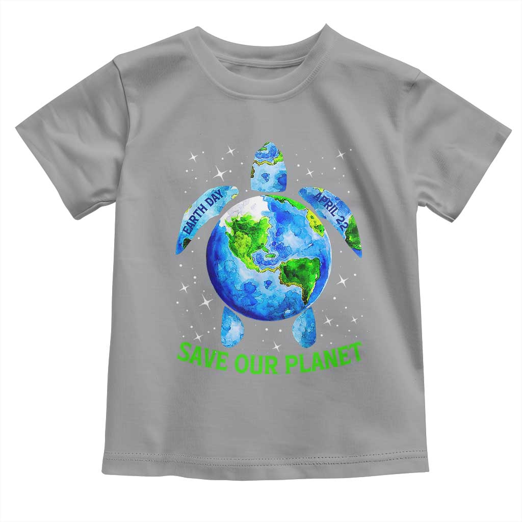 Earth Day 2025 Toddler T Shirt Save The Planet Sea Turtle Recycle Ocean Environment TS10