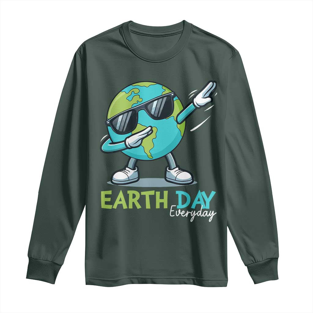 Dabbing Earth Day Long Sleeve Shirt Everyday Positive Vibes Nature Lover Gifts