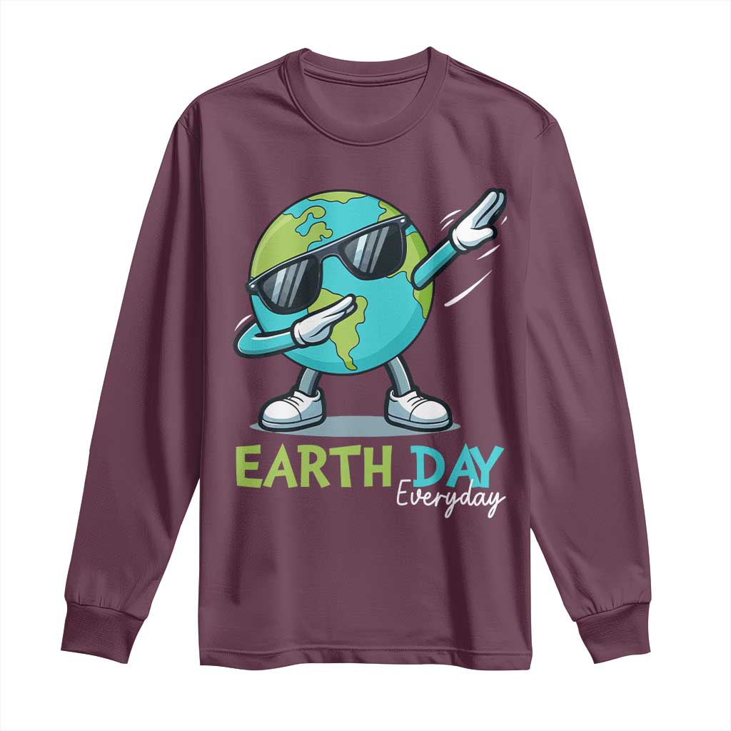 Dabbing Earth Day Long Sleeve Shirt Everyday Positive Vibes Nature Lover Gifts