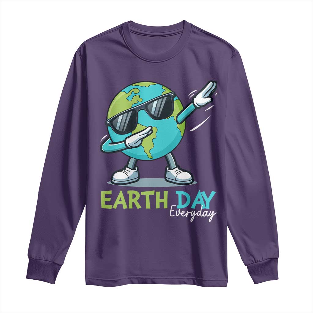 Dabbing Earth Day Long Sleeve Shirt Everyday Positive Vibes Nature Lover Gifts