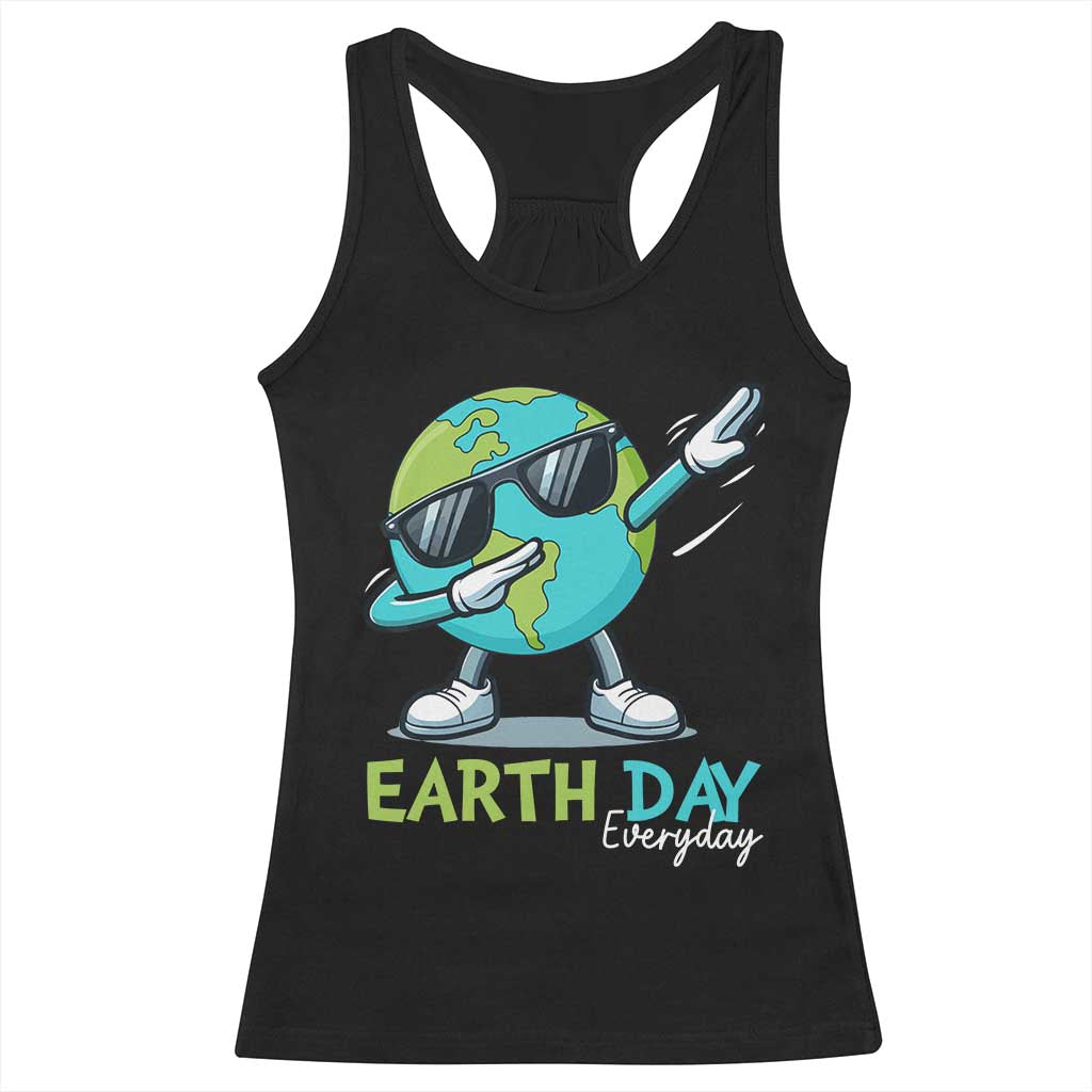 Dabbing Earth Day Racerback Tank Top Everyday Positive Vibes Nature Lover Gifts