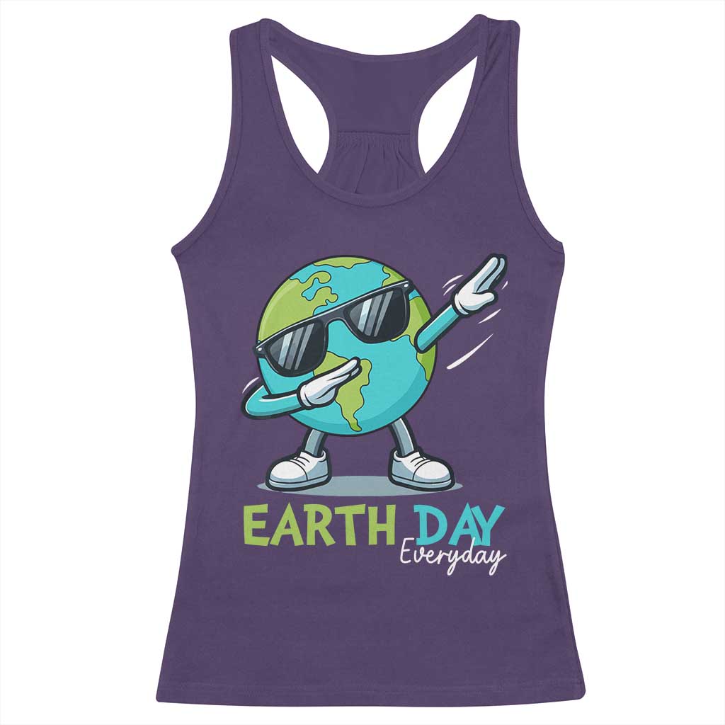 Dabbing Earth Day Racerback Tank Top Everyday Positive Vibes Nature Lover Gifts