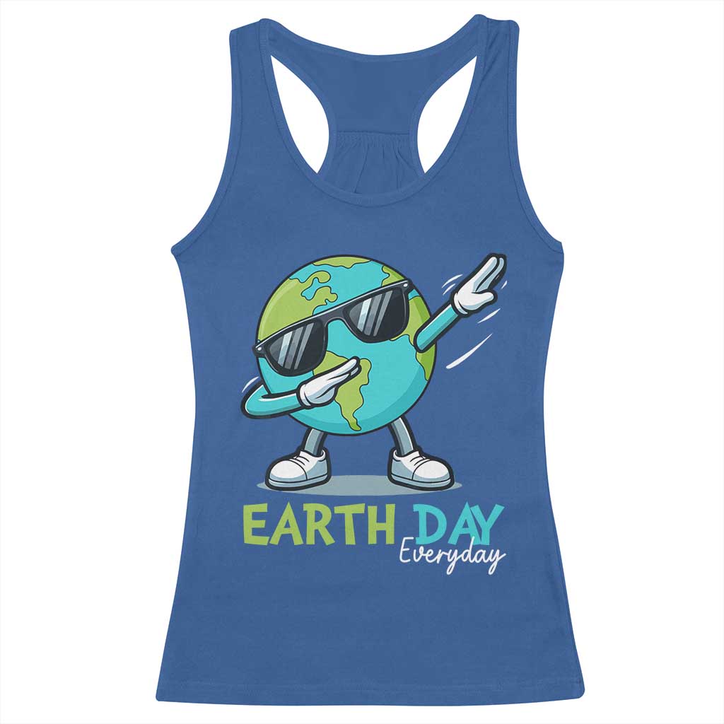 Dabbing Earth Day Racerback Tank Top Everyday Positive Vibes Nature Lover Gifts
