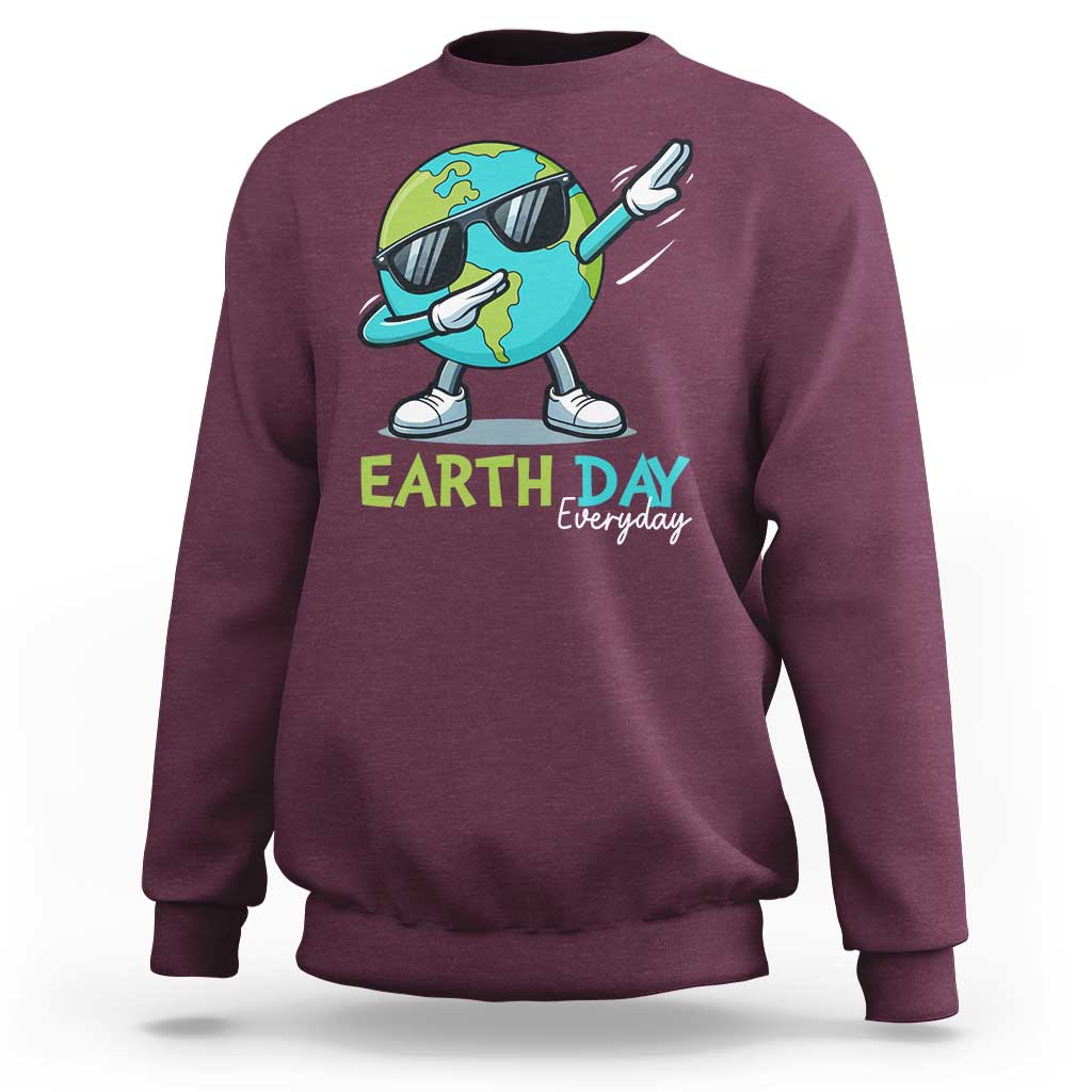 Dabbing Earth Day Sweatshirt Everyday Positive Vibes Nature Lover Gifts
