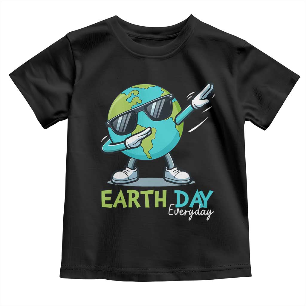 Dabbing Earth Day Toddler T Shirt Everyday Positive Vibes Nature Lover Gifts