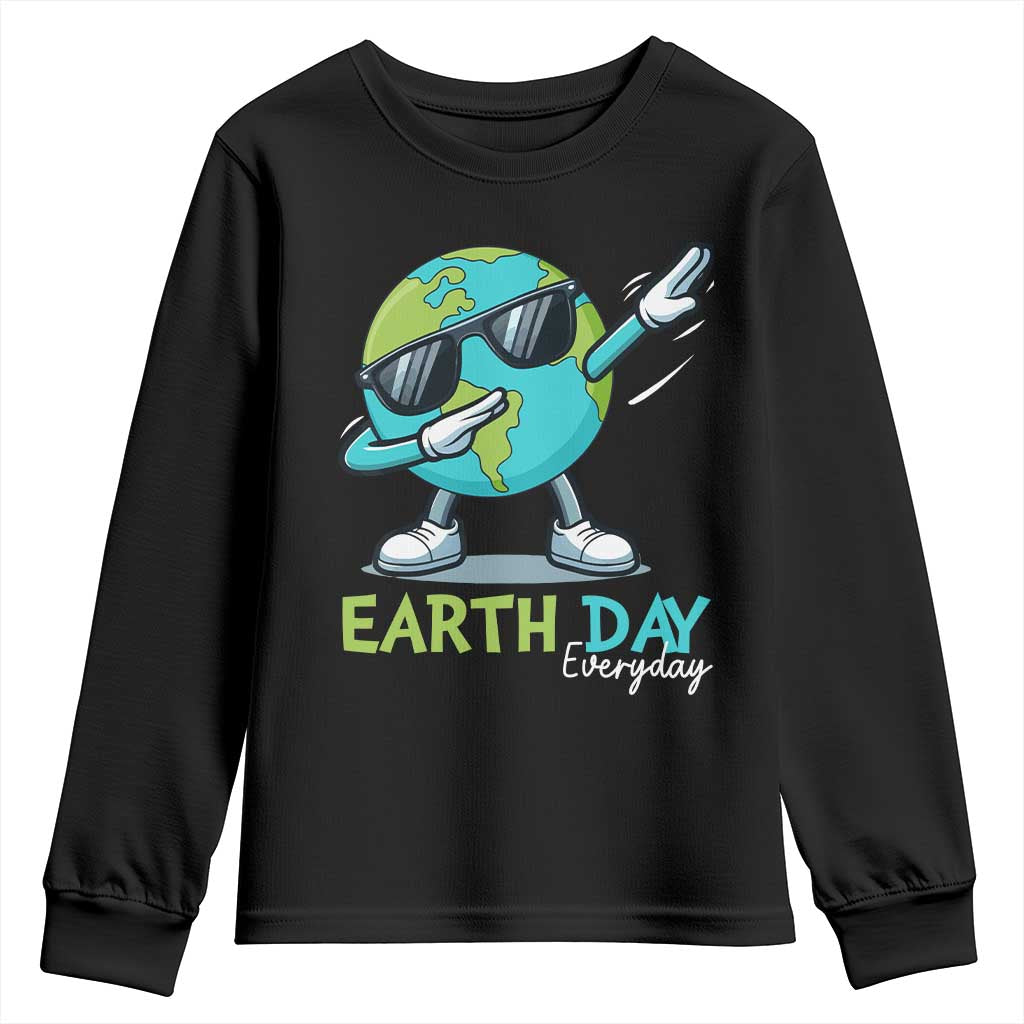Dabbing Earth Day Youth Sweatshirt Everyday Positive Vibes Nature Lover Gifts
