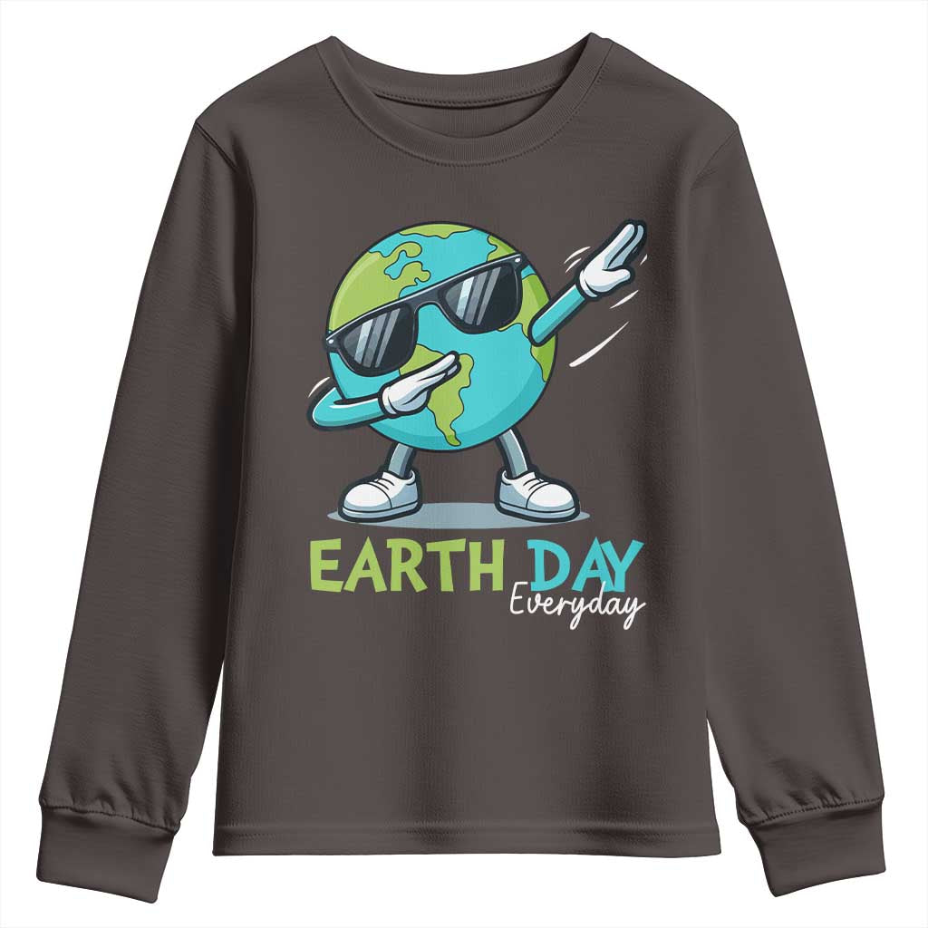 Dabbing Earth Day Youth Sweatshirt Everyday Positive Vibes Nature Lover Gifts