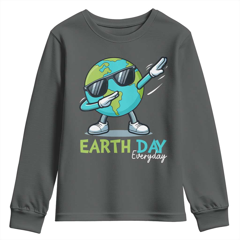 Dabbing Earth Day Youth Sweatshirt Everyday Positive Vibes Nature Lover Gifts