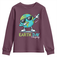 Dabbing Earth Day Youth Sweatshirt Everyday Positive Vibes Nature Lover Gifts