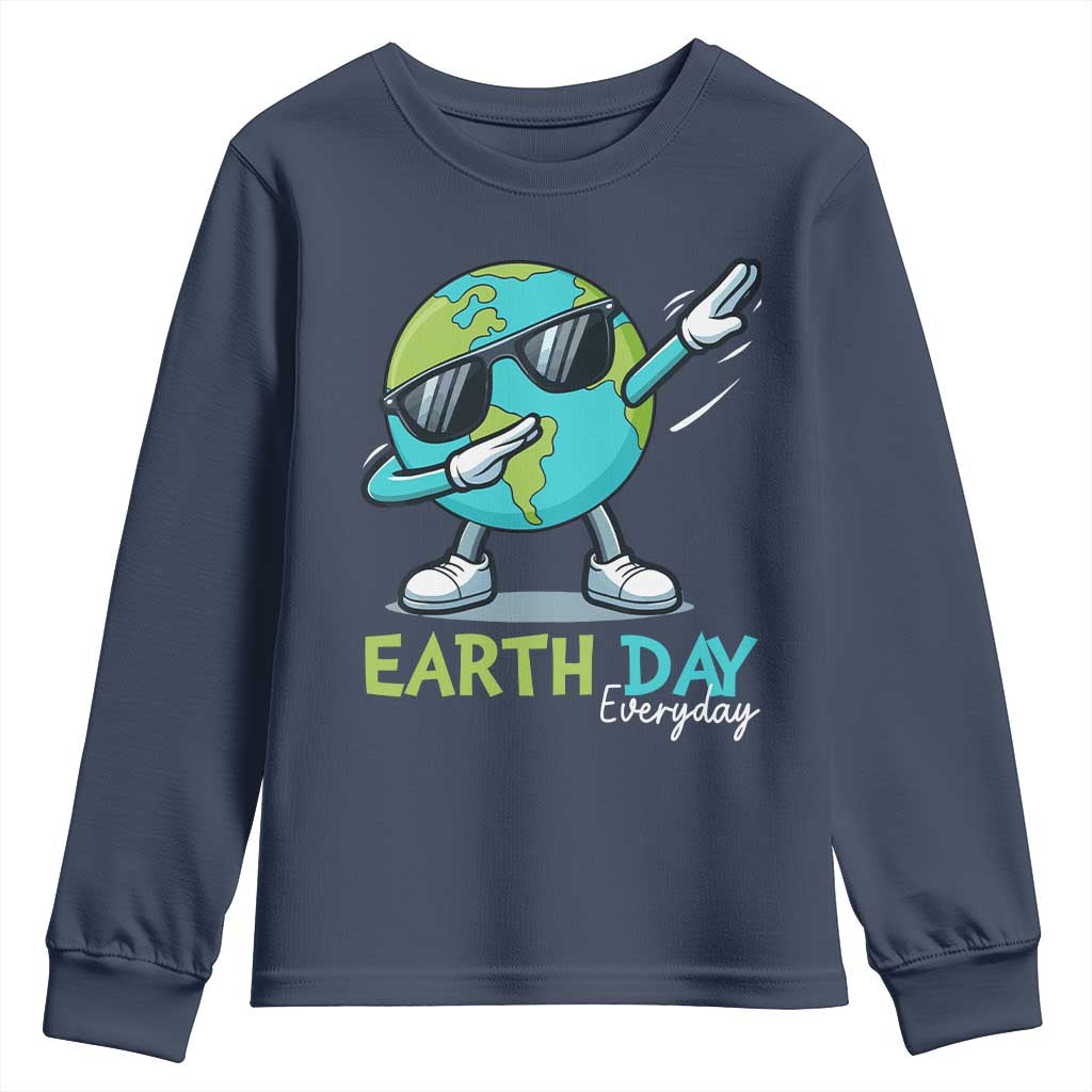 Dabbing Earth Day Youth Sweatshirt Everyday Positive Vibes Nature Lover Gifts