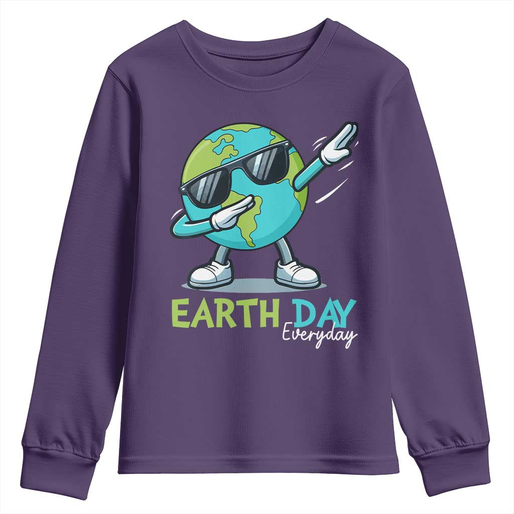 Dabbing Earth Day Youth Sweatshirt Everyday Positive Vibes Nature Lover Gifts