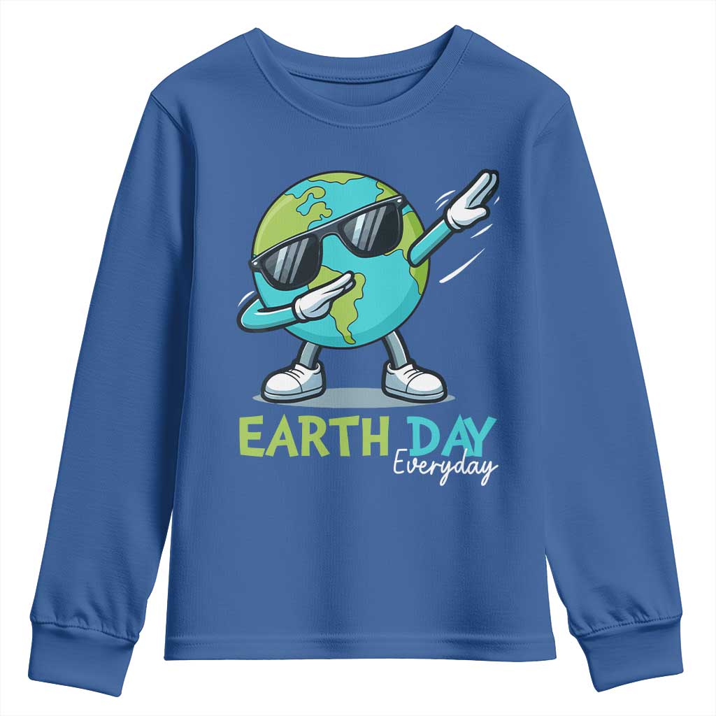 Dabbing Earth Day Youth Sweatshirt Everyday Positive Vibes Nature Lover Gifts